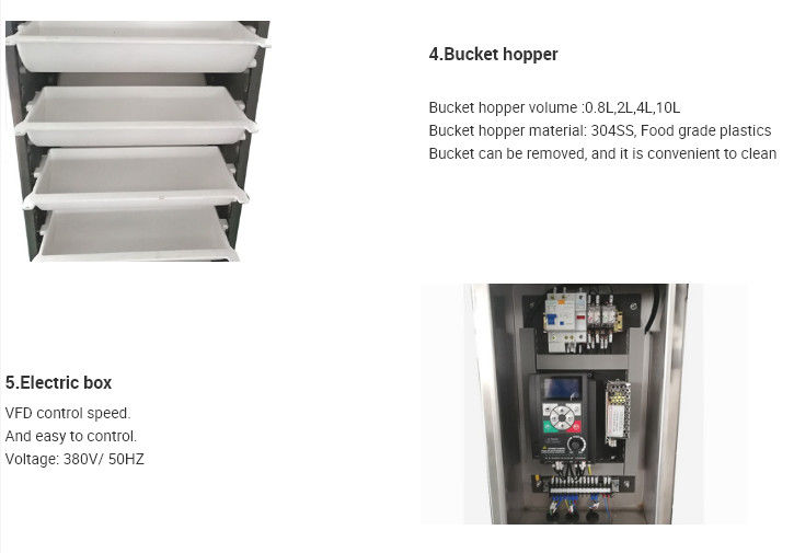 Fully AutomaticZ Type Bucket Conveyor For Candy Chocolate Transport
